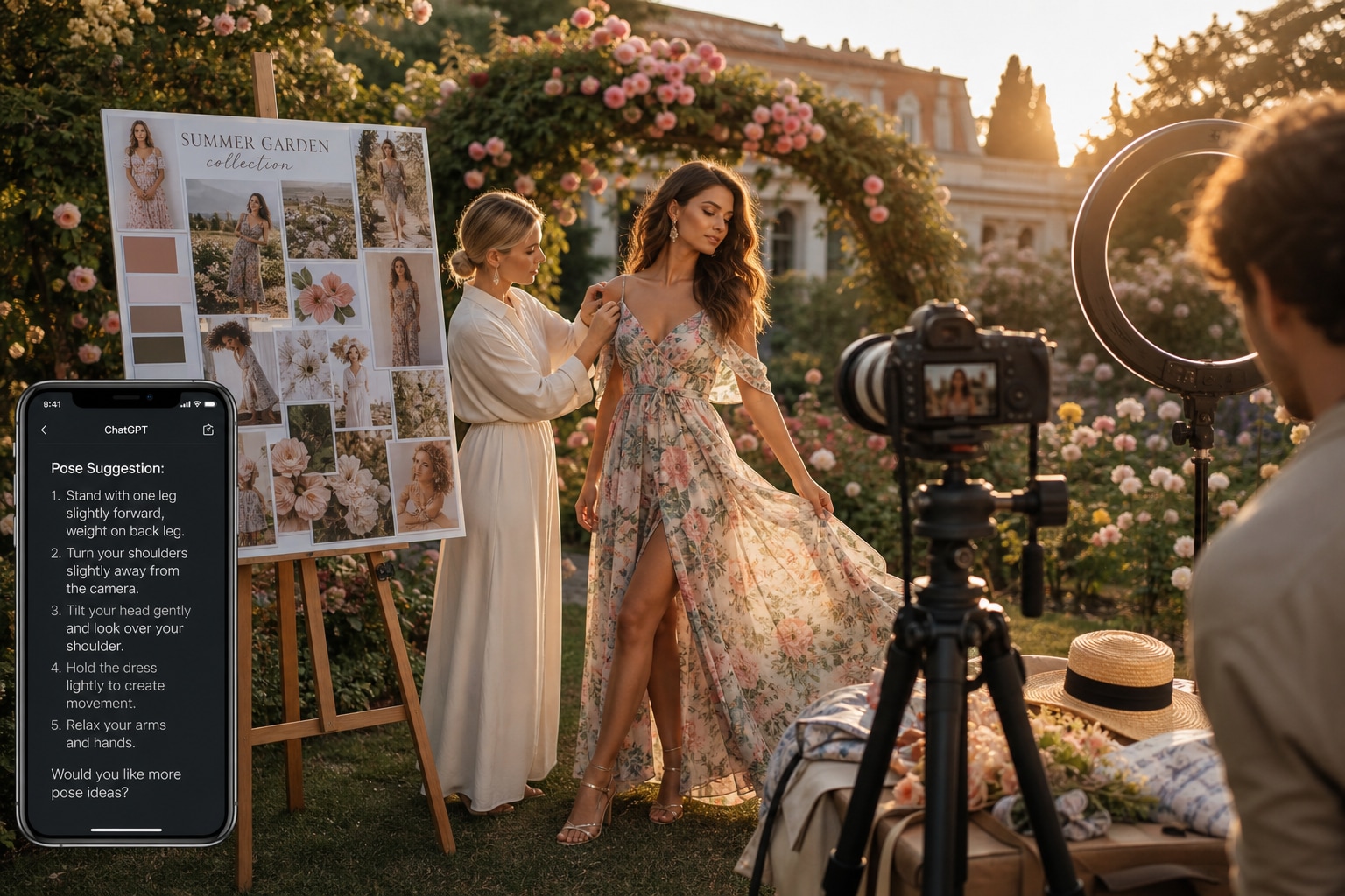 Perfect your summer garden party photoshoot ideas