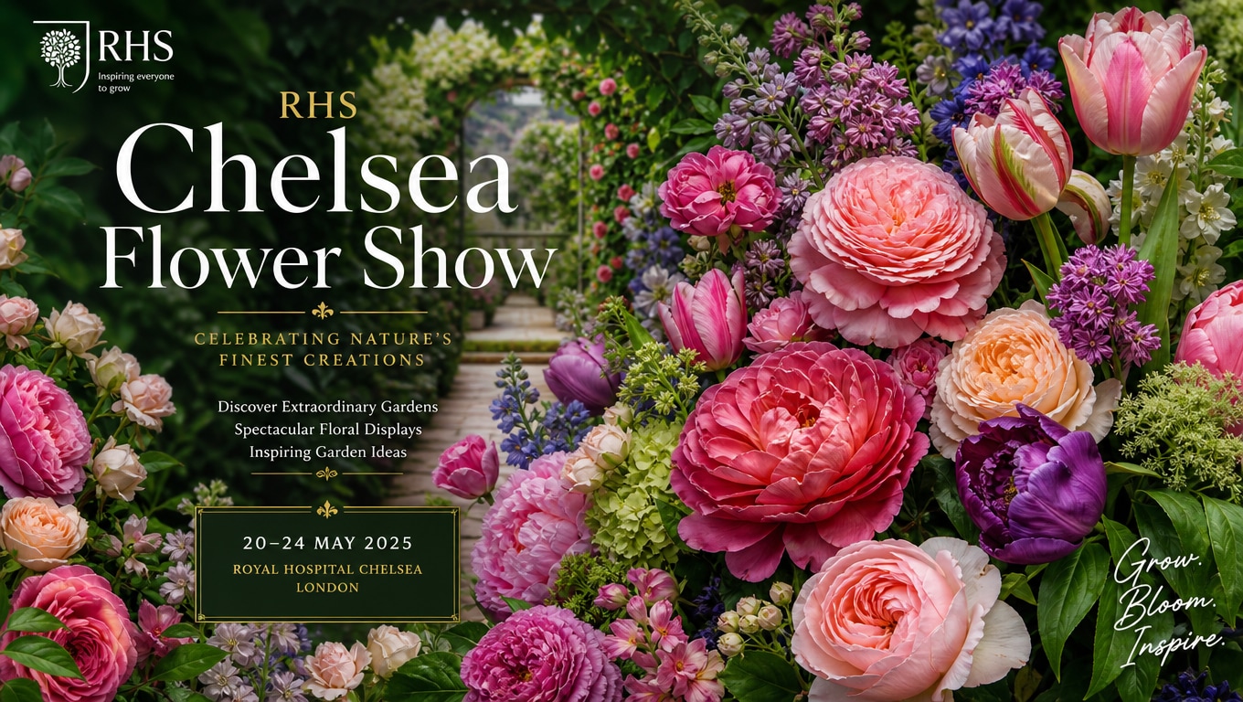 Botanical aesthetic flower show posters