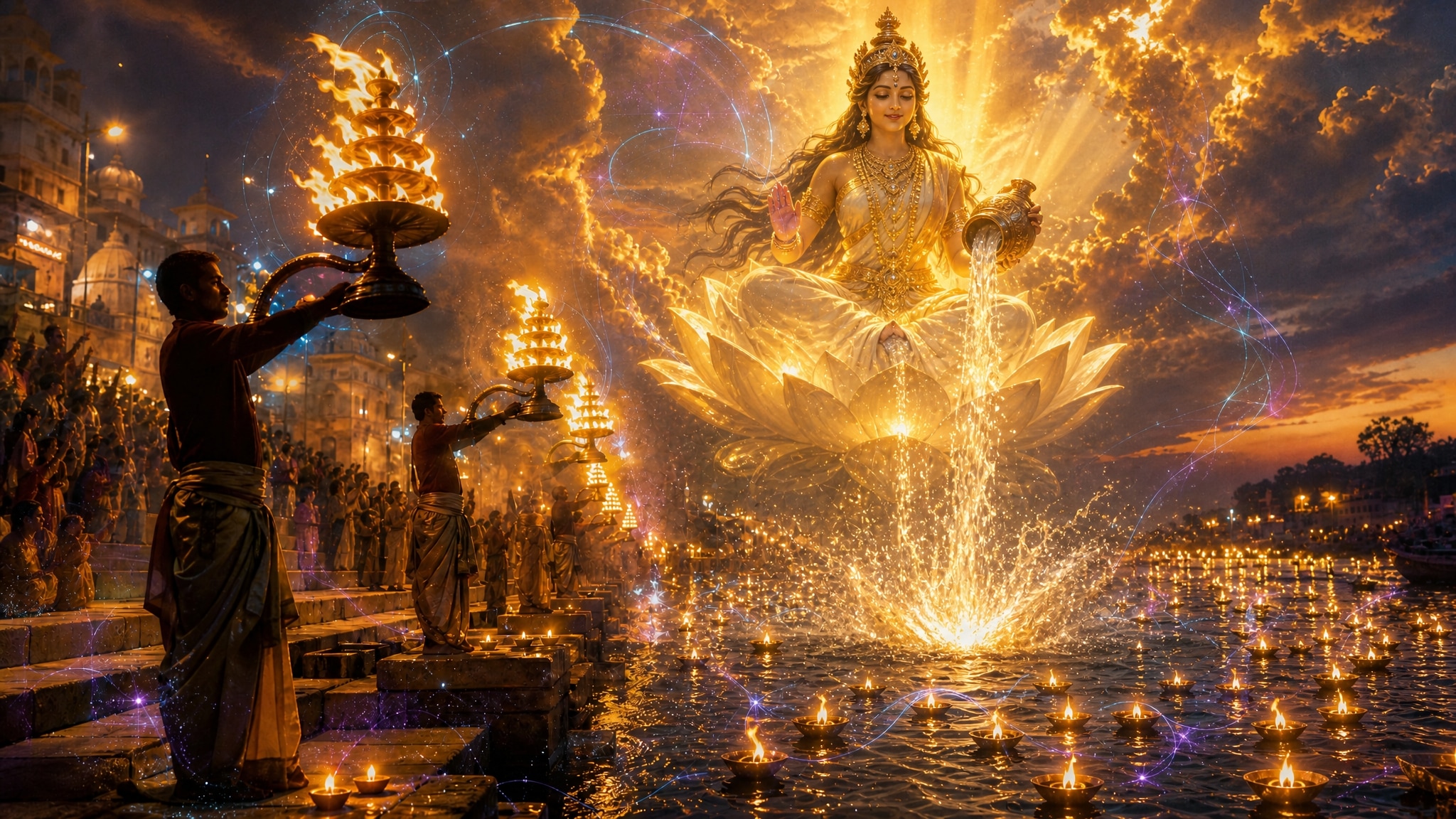 Create Goddess Ganga visuals with AI
