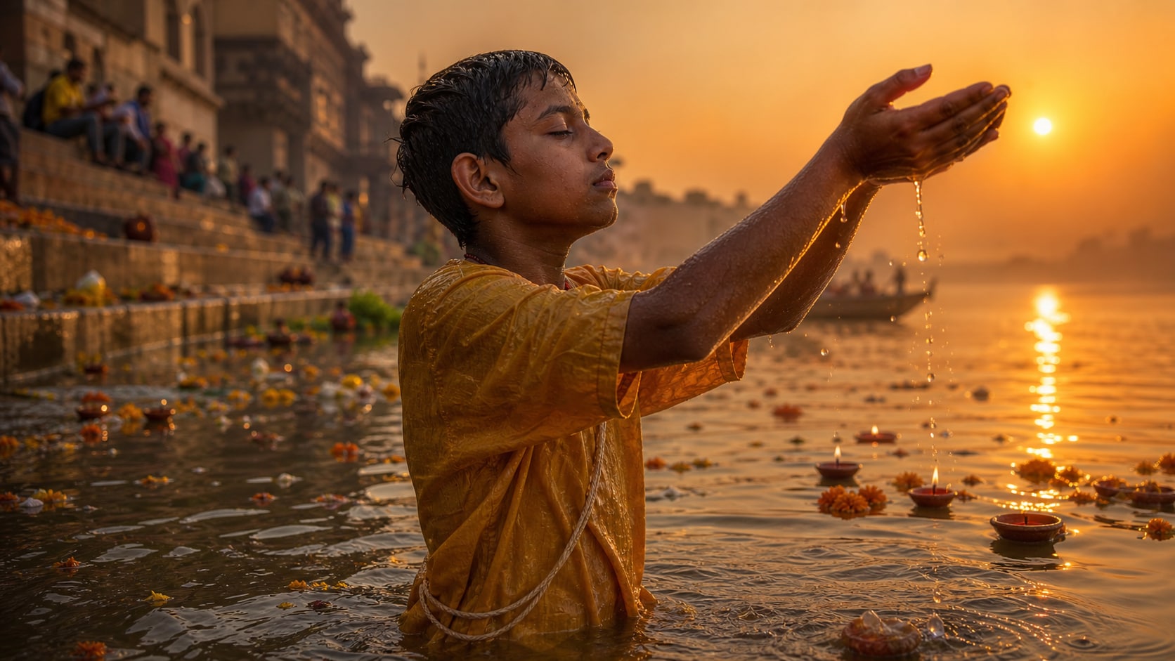 Capture authentic realism with a Chhath Puja boy prompt