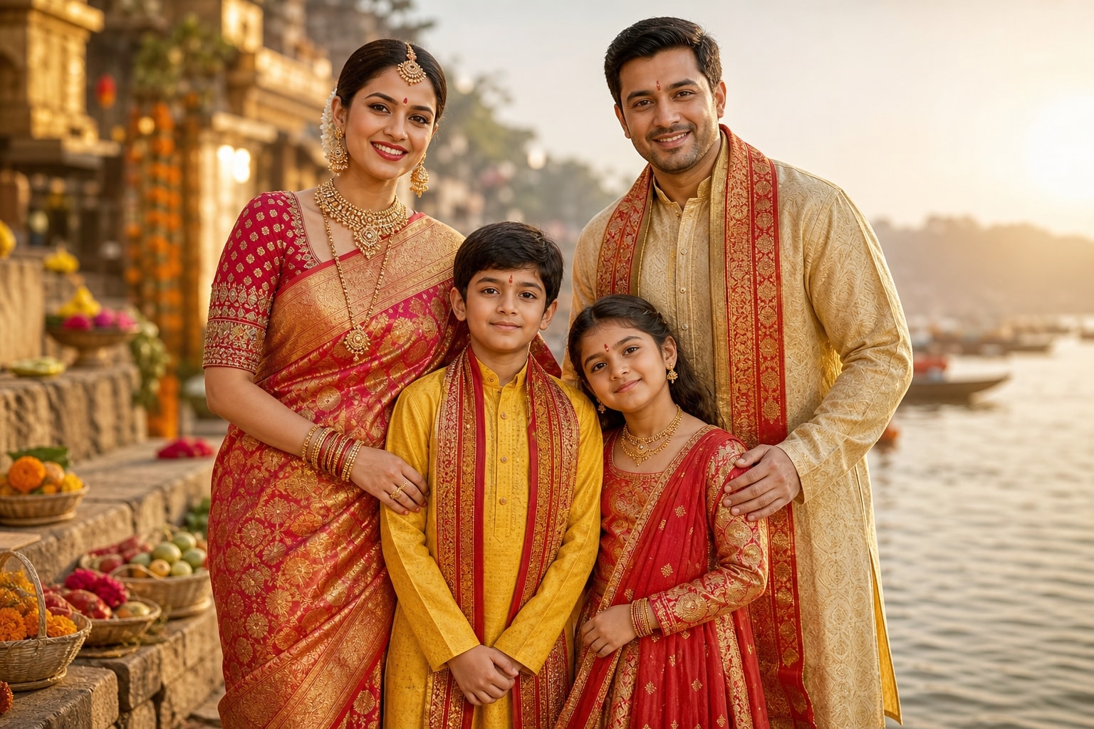 Design beautiful traditional Chhath Puja outfits