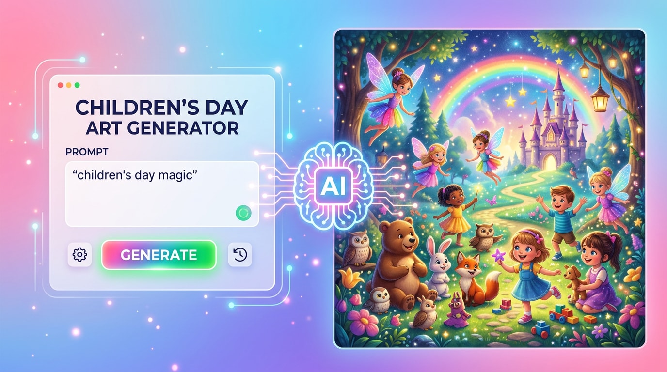 Unlock magical art with a children's day ai prompt