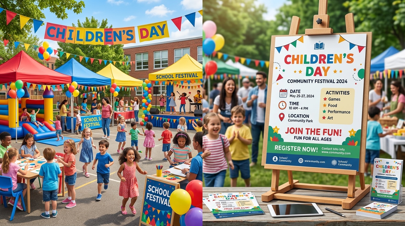 School event poster generation