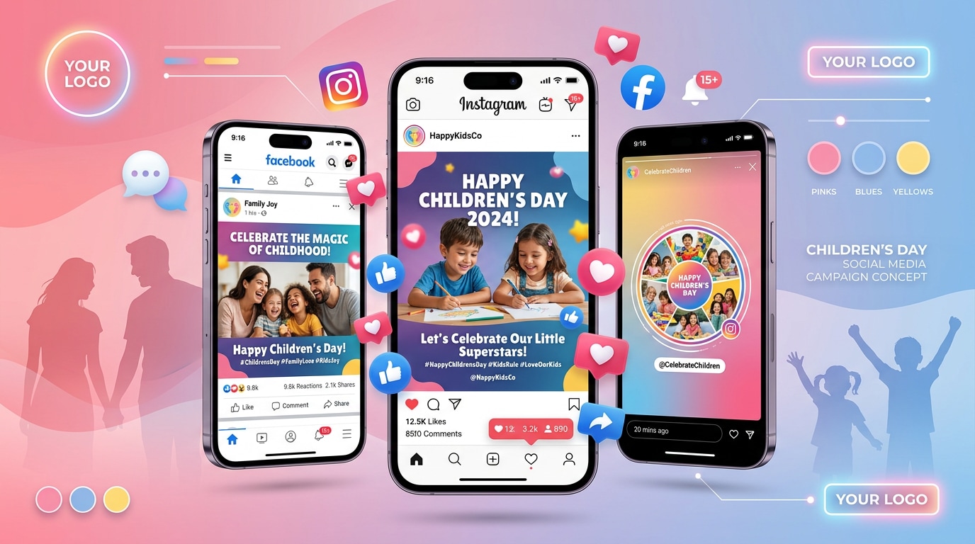 Social media children's day campaigns