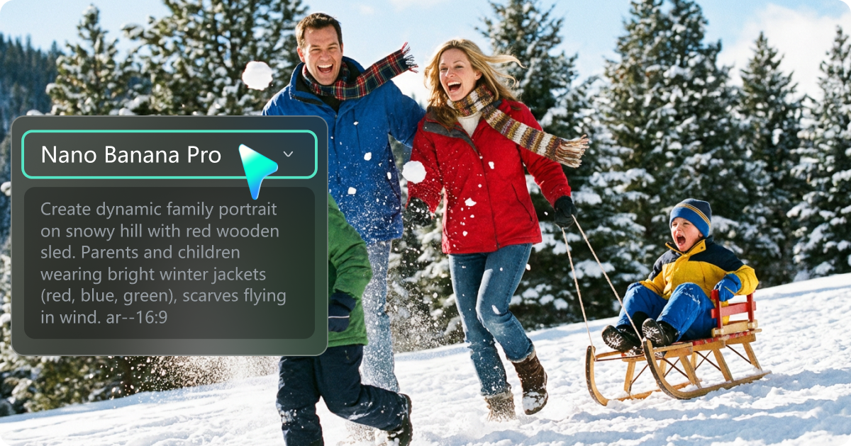 ai christmas family portrait generator