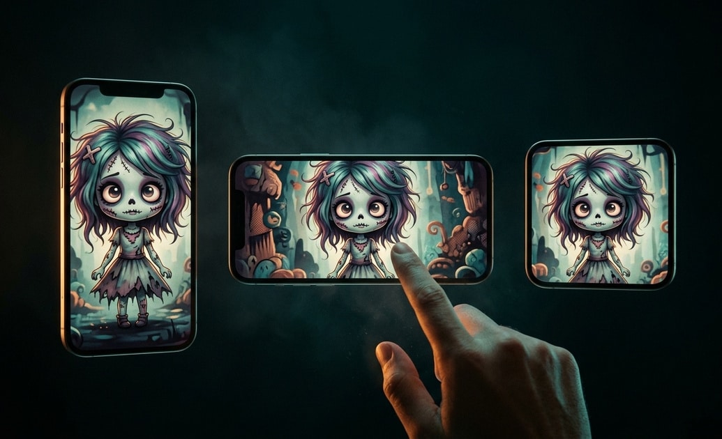 Turn cute zombie illustration prompts into creative videos