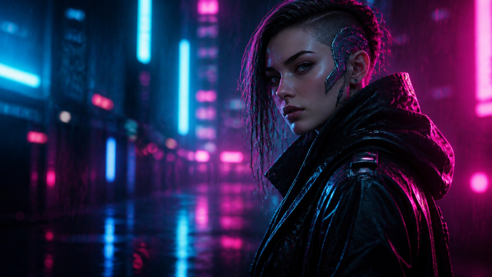 GPT Image 2 cyberpunk character prompt generated in Filmora