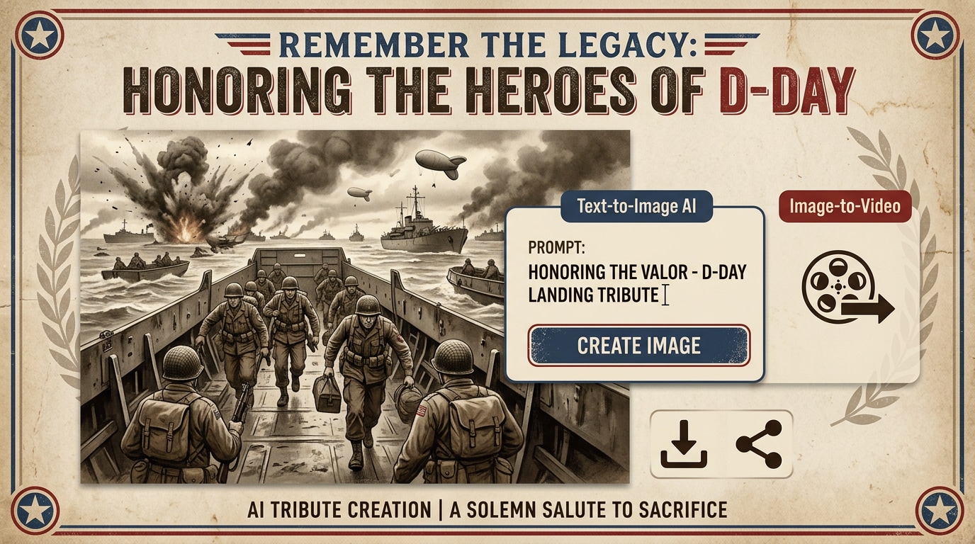Honor the legacy with D-Day posters templates