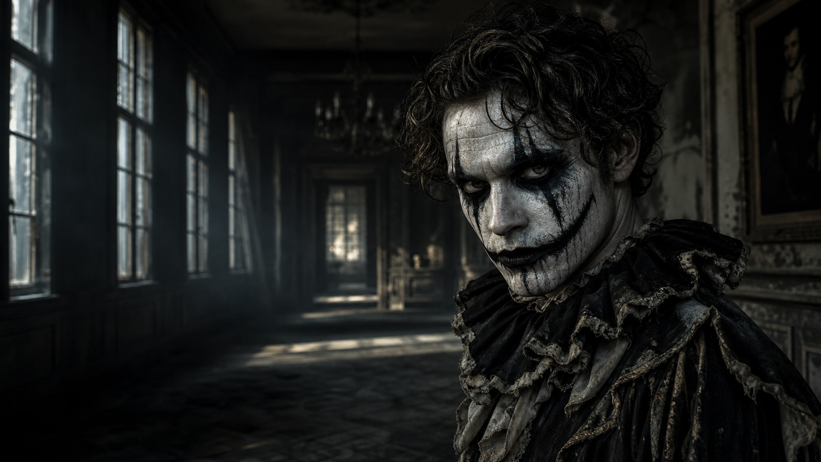 Create halloween makeup male visuals in Filmora