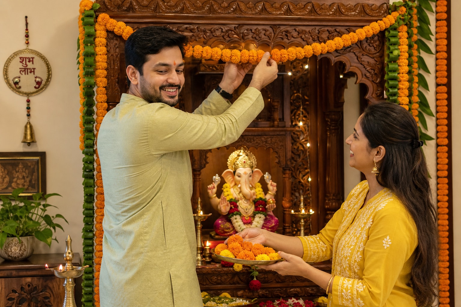 ganesh chaturthi couple prompts