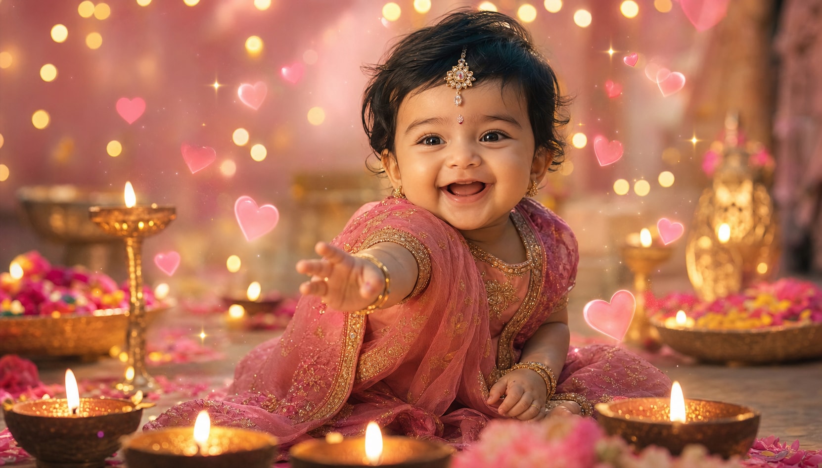Go viral on social media with diwali baby prompt
