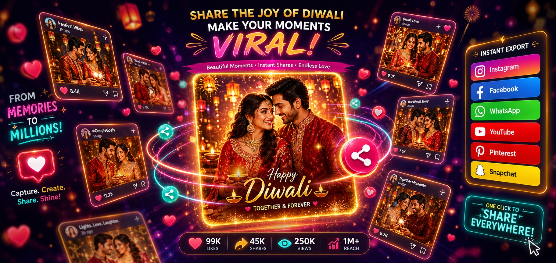 Viral Diwali couple prompt social media edits
