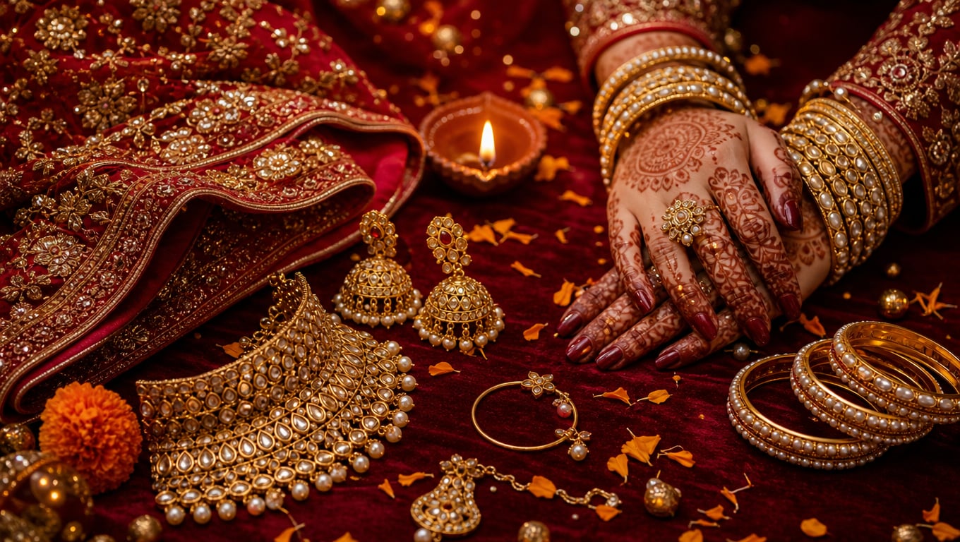 Customize Kundan jewelry Diwali girl AI prompt details