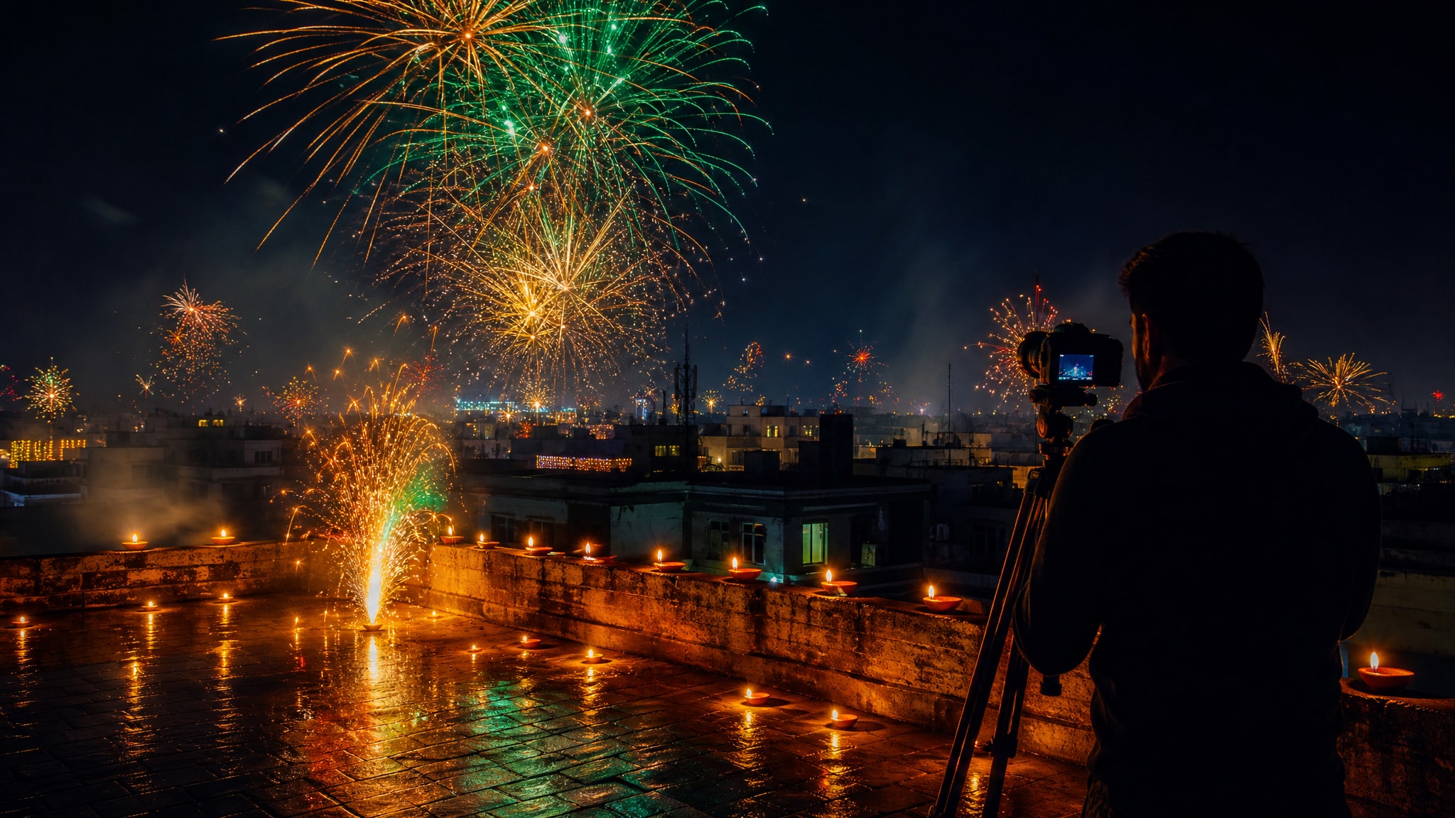 Create breathtaking cinematic night photography with Diwali prompts