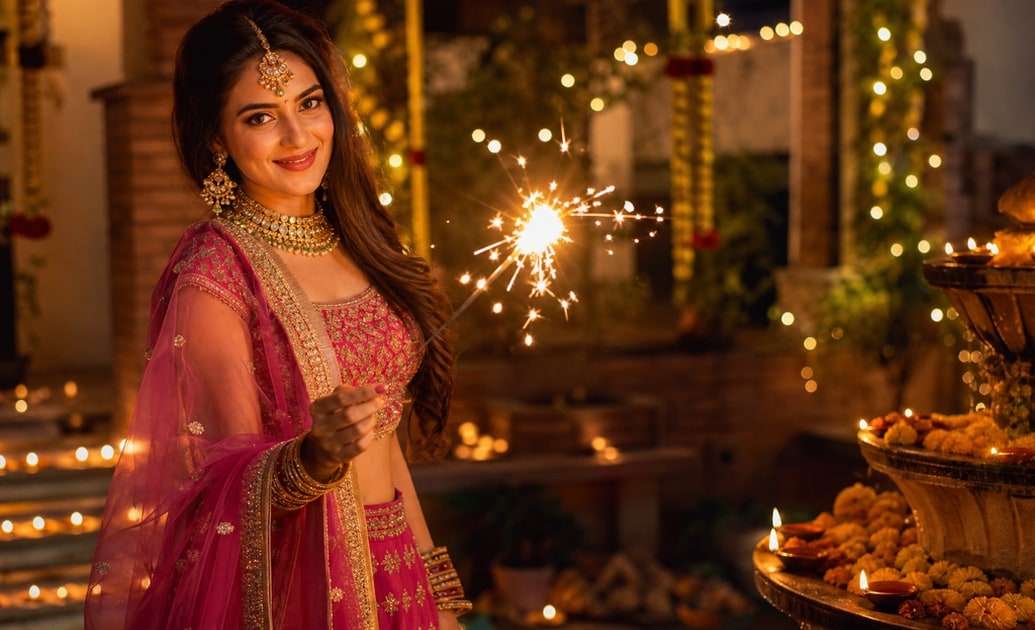 Radiant festive aesthetics for Diwali