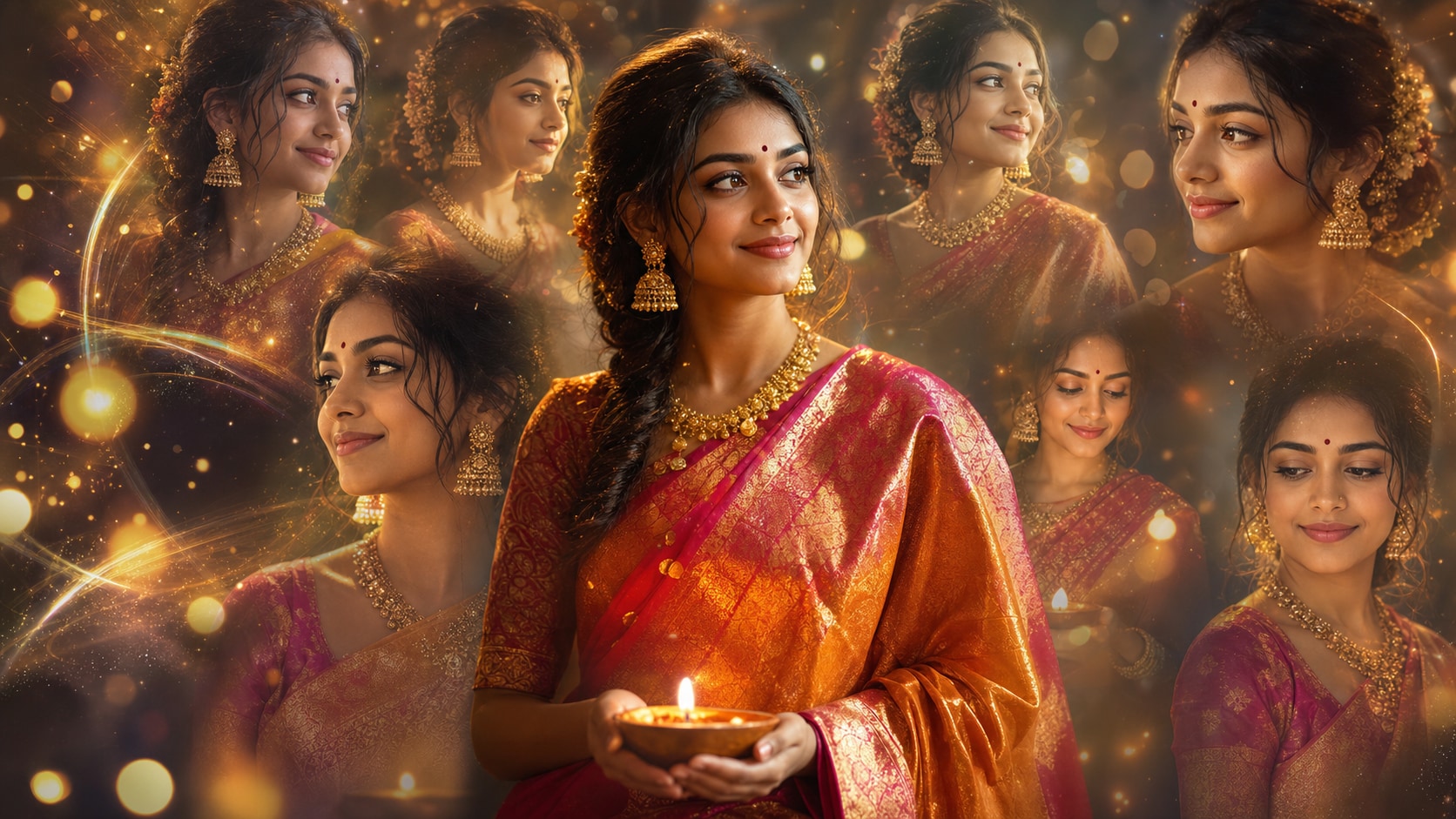 Advanced AI models for diwali outfit sarees prompt