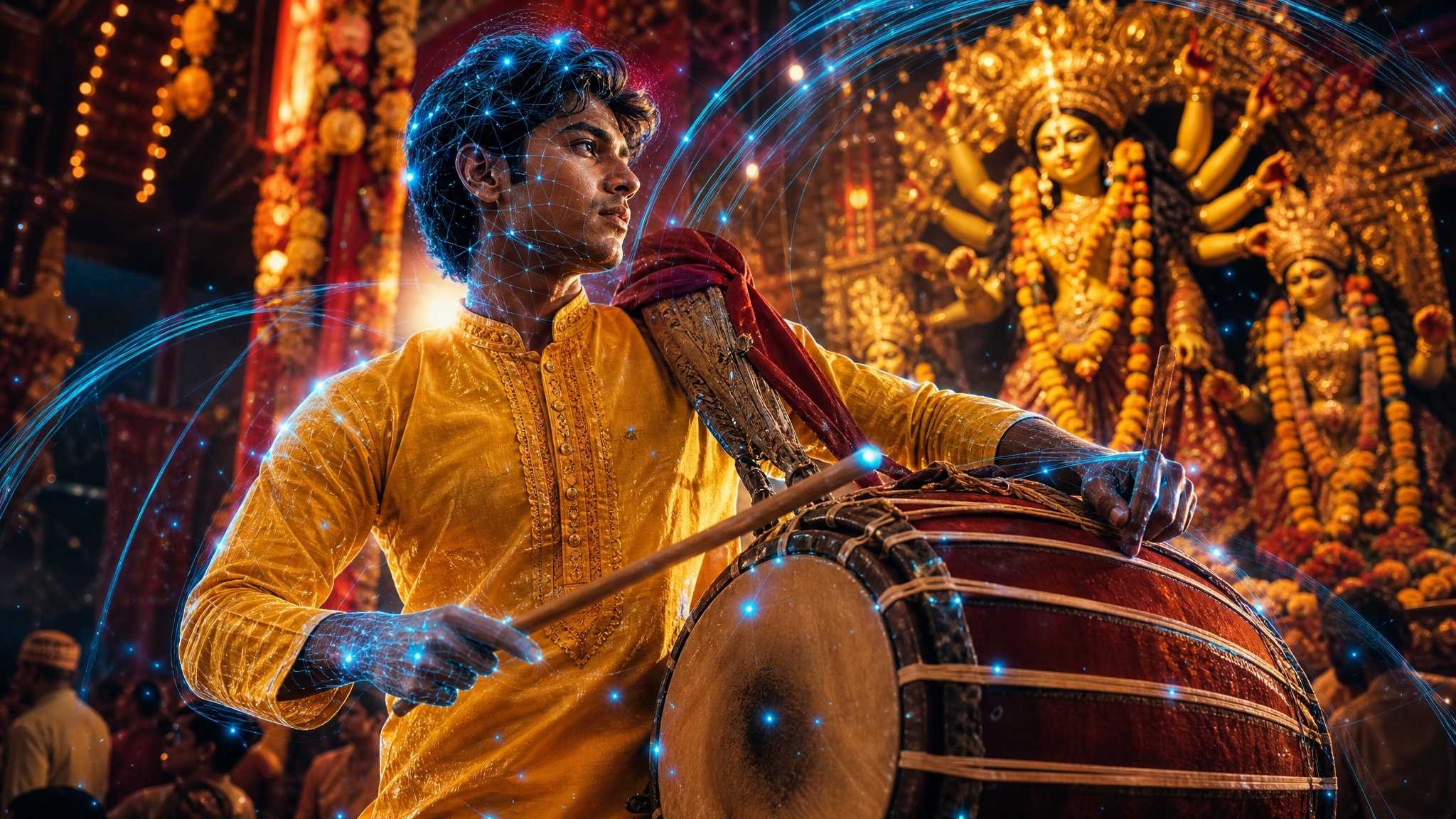 Advanced AI models for flawless durga puja boy details
