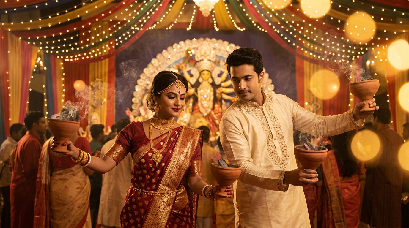 Capture Durga Puja essence with AI