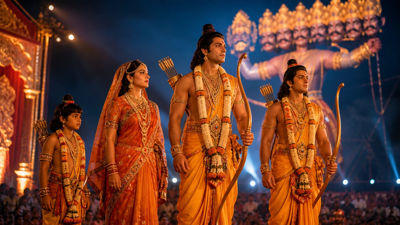 GPT Image 2 creating controlled Dussehra family prompt results
