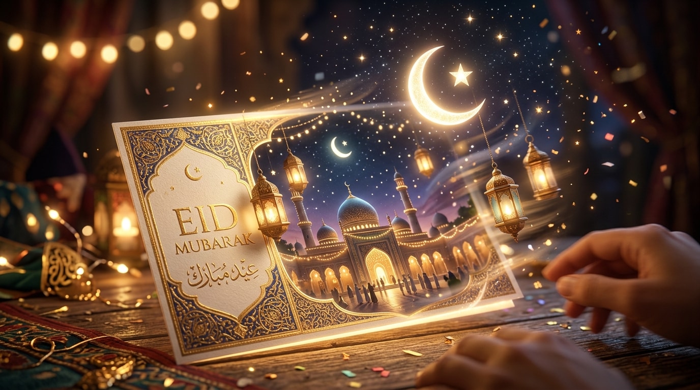 Animated Eid al-Adha video greeting card