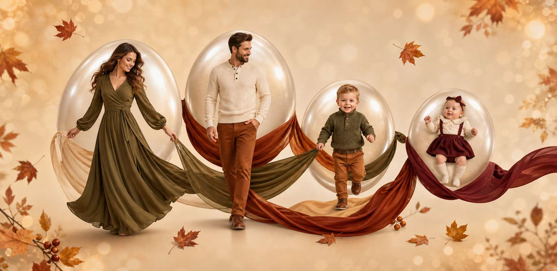 Generate fall family outfit photo prompts easily