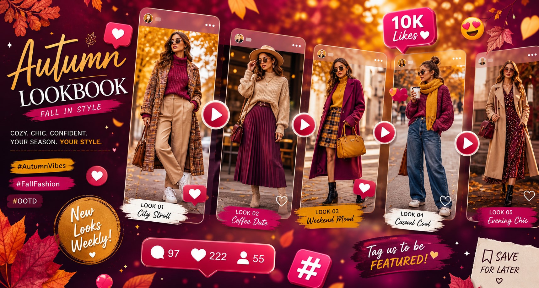 Fuel content with casual cute fall outfits prompts for woman