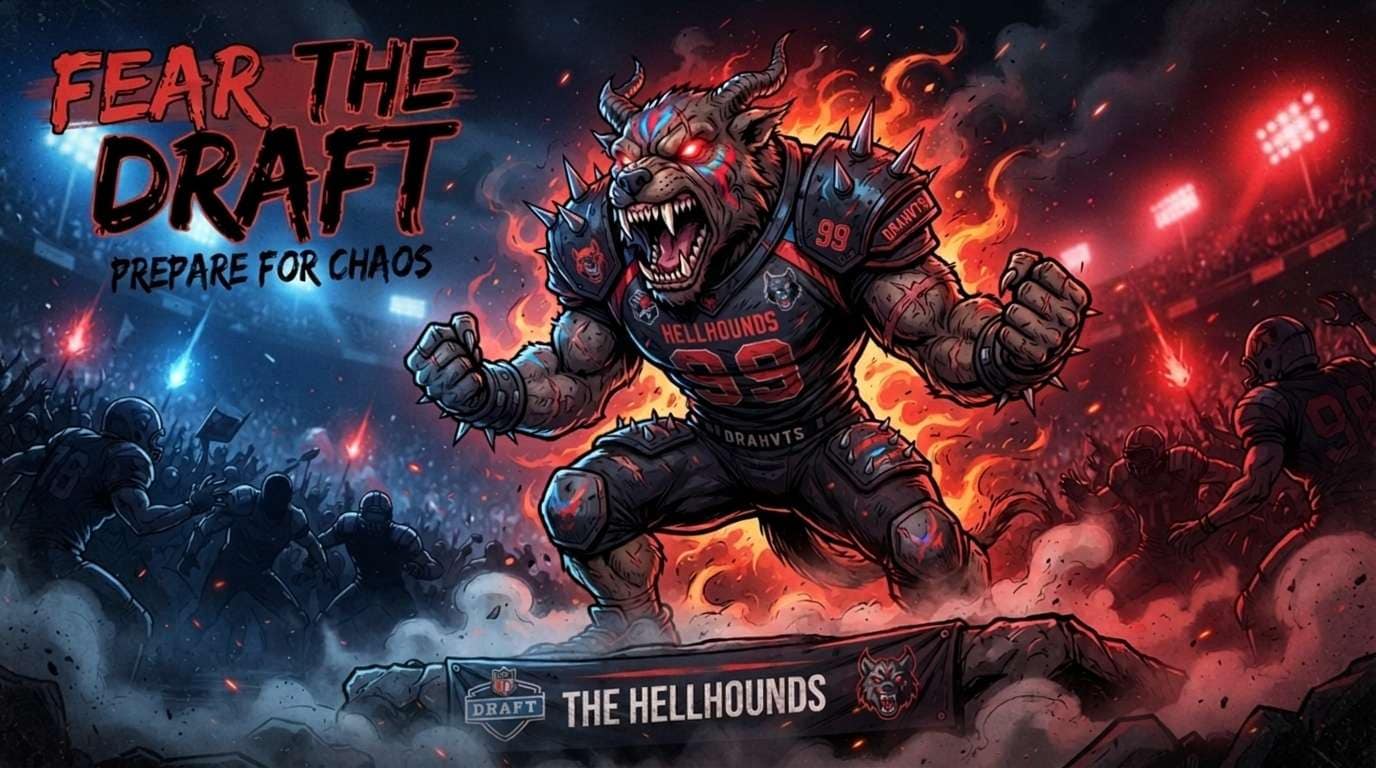 Intimidate rivals with a fierce fantasy football poster