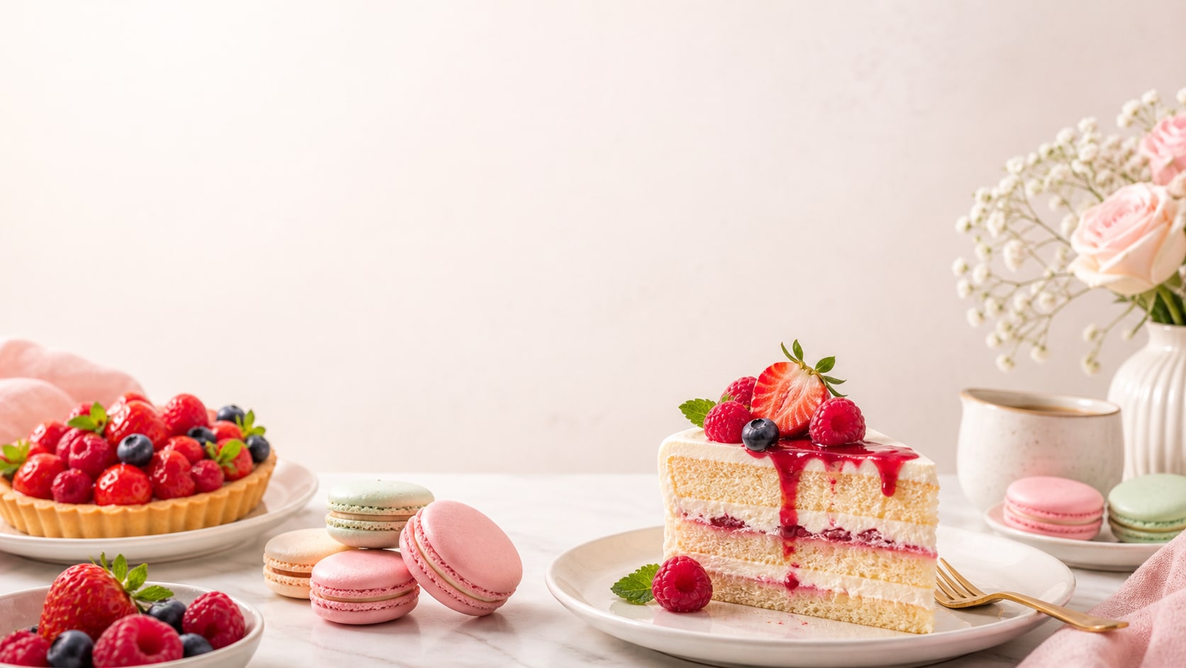 dessert image prepared for Filmora video editing