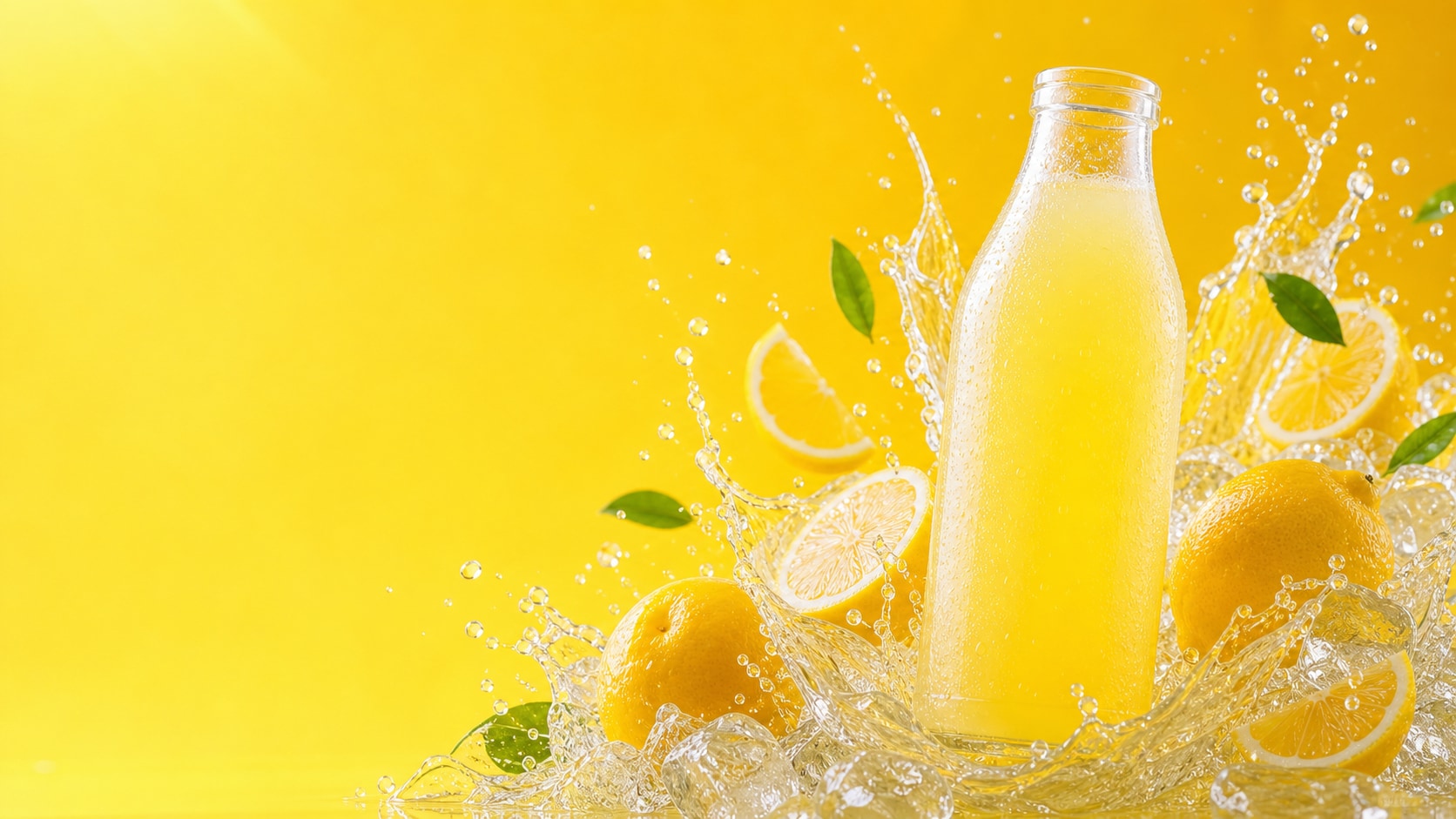 lemon juice ad prepared for video editing