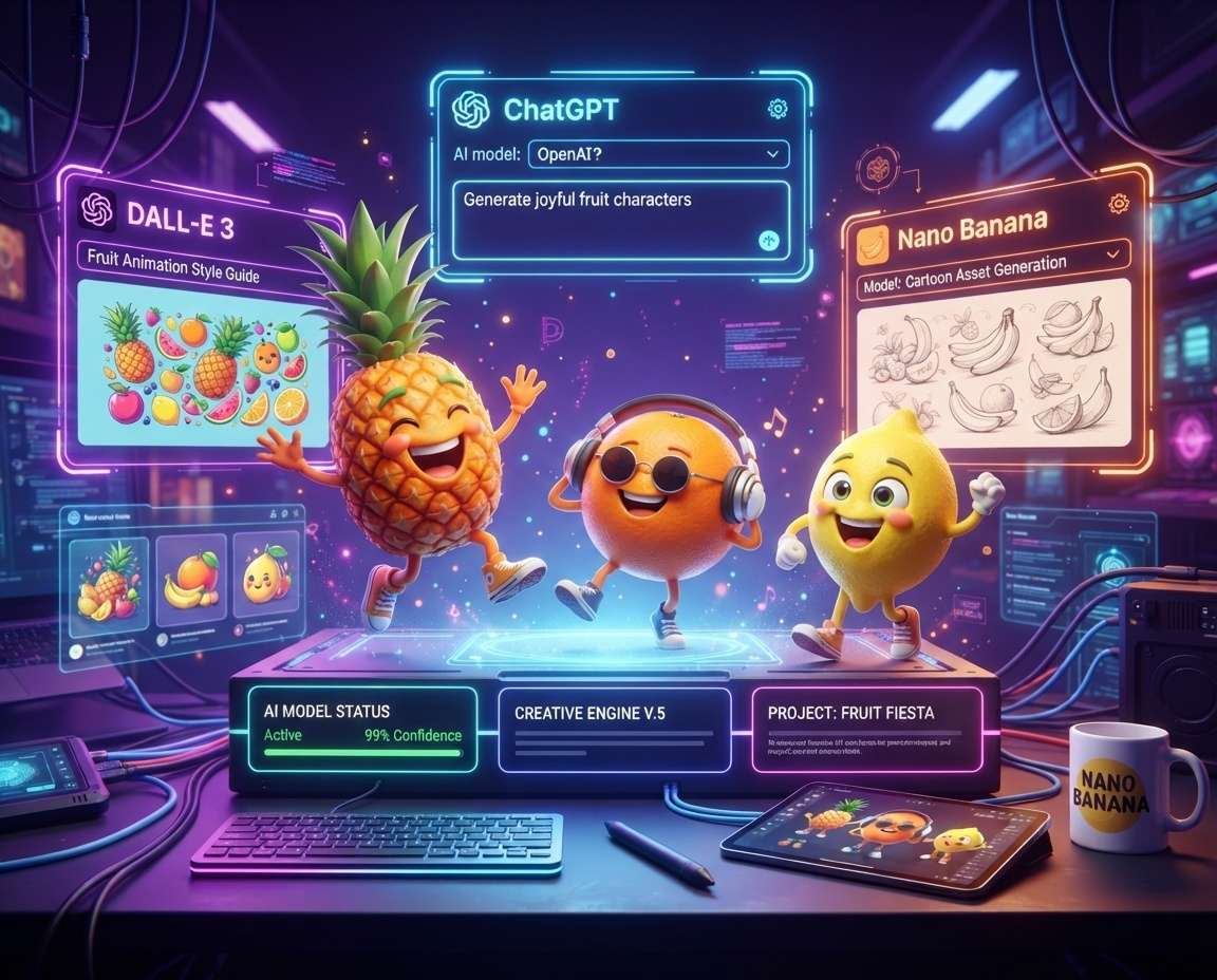 Advanced AI models for fruit animation
