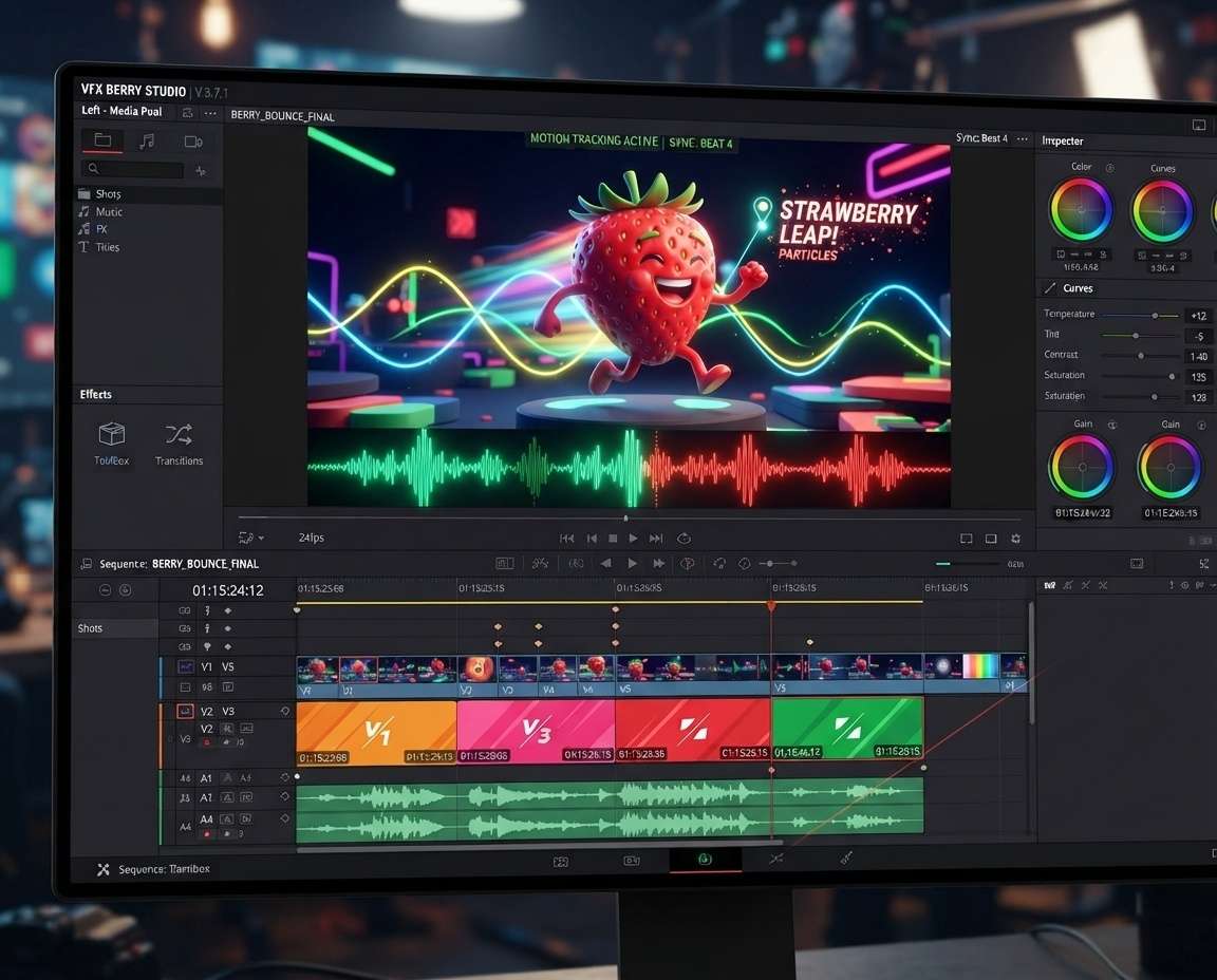 Text to video generation for fruit animations