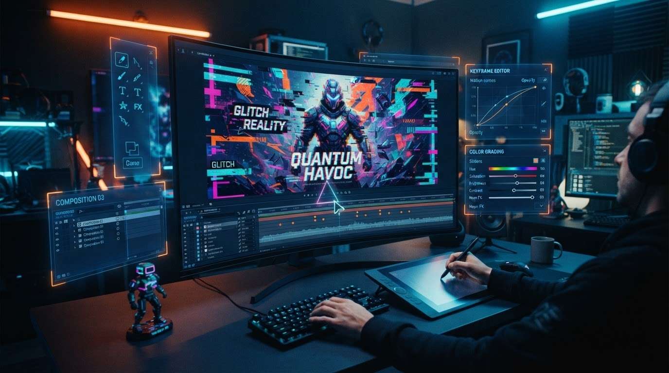Edit and animate gaming poster art in Filmora