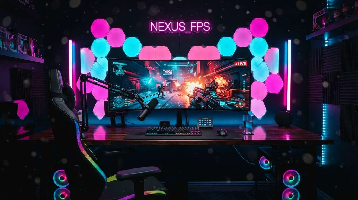 Elevate stream overlays with pc gaming setup art
