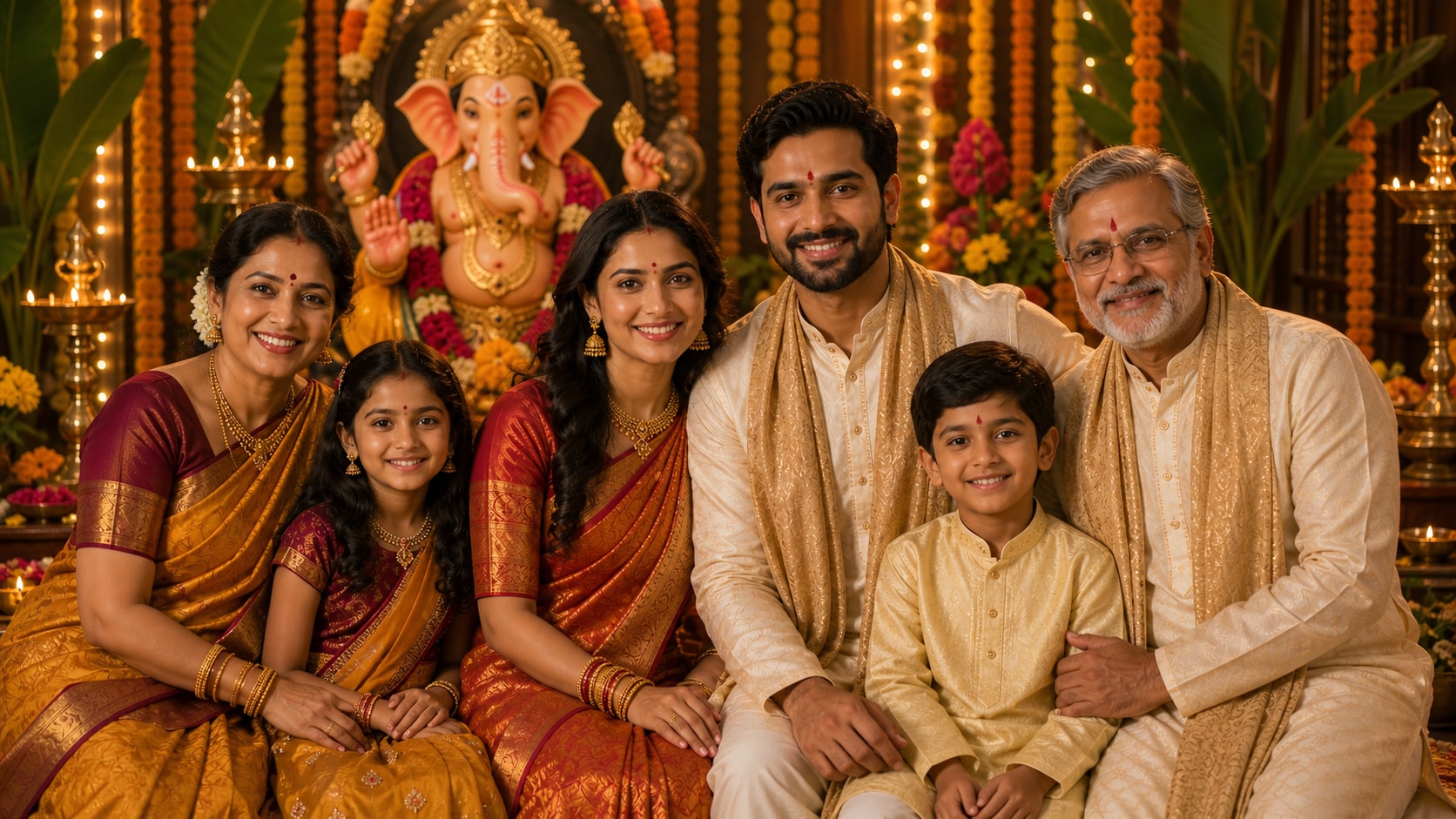 GPT Image 2 creating controlled Ganesh Chaturthi family prompt results