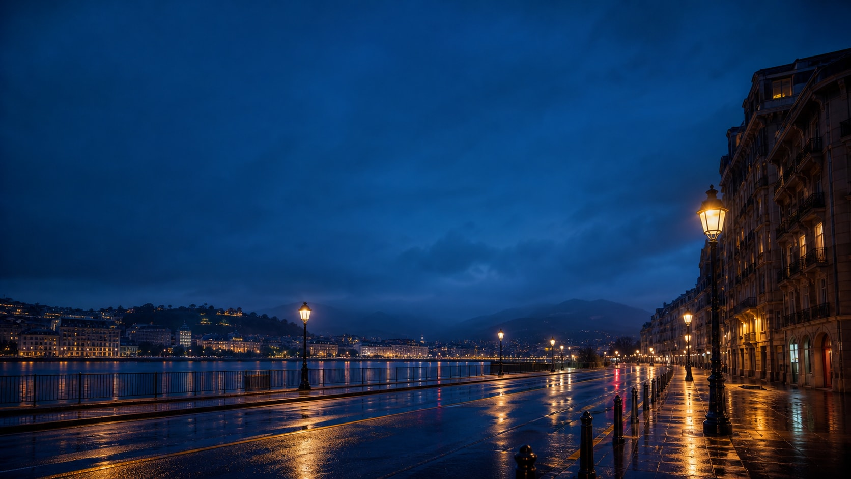 blue hour photo prepared for Filmora animation