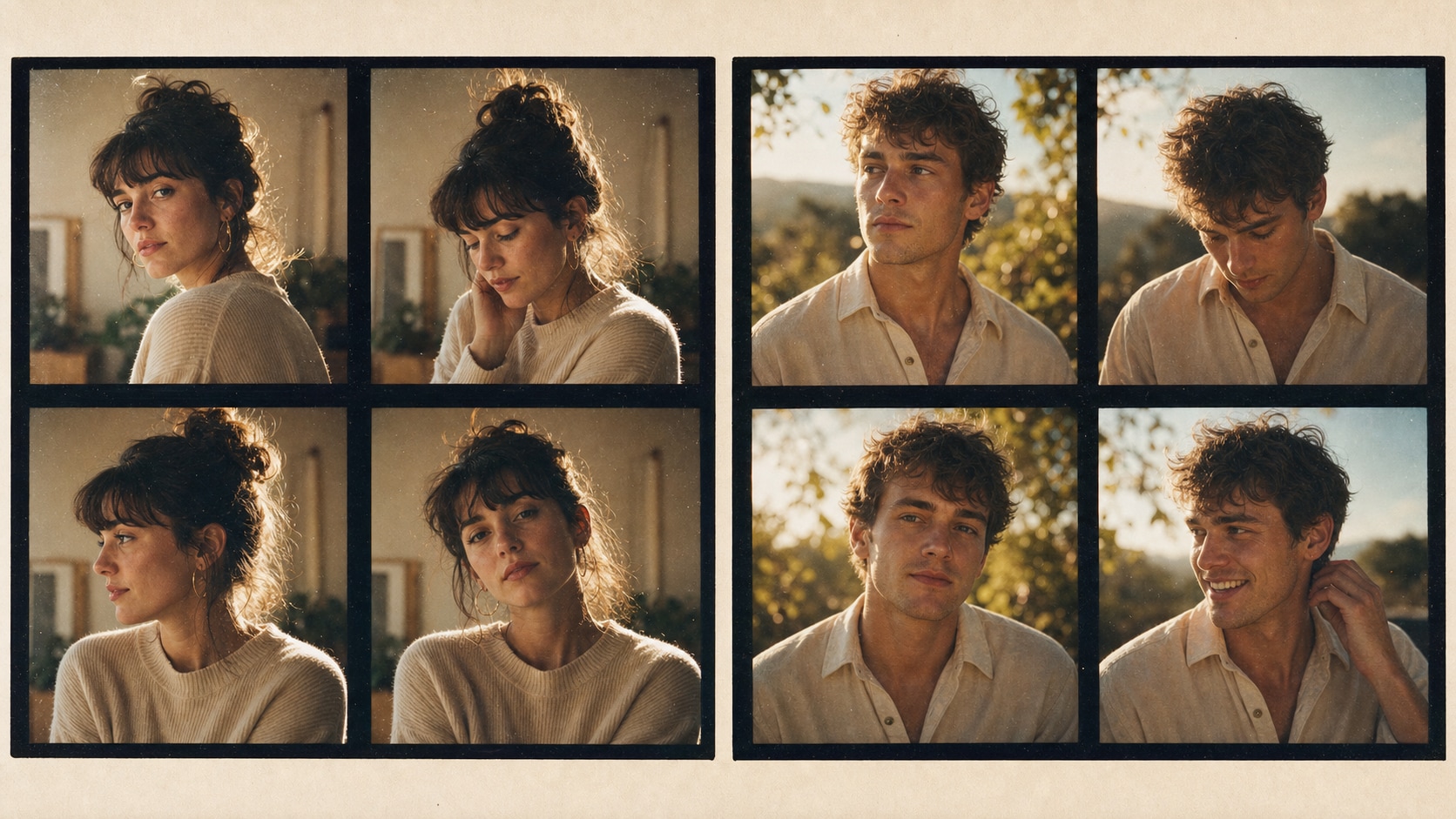 Gemini AI film grain prompt feature showing analog camera color and texture