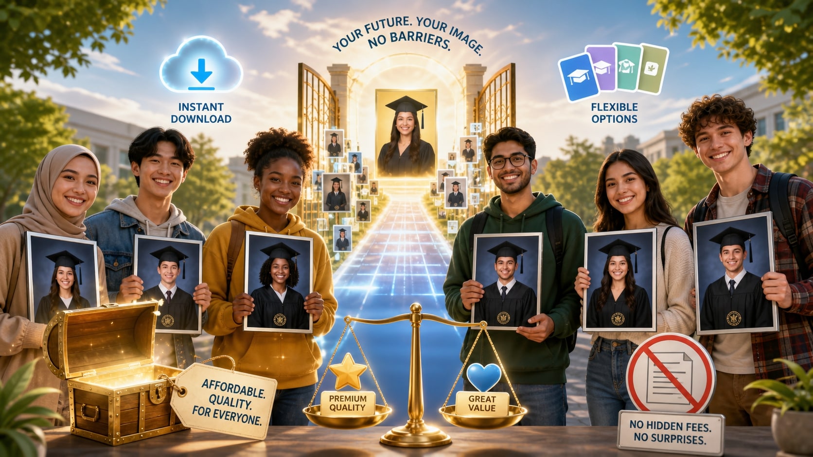 Affordable pricing to start creating today with AI graduation prompts