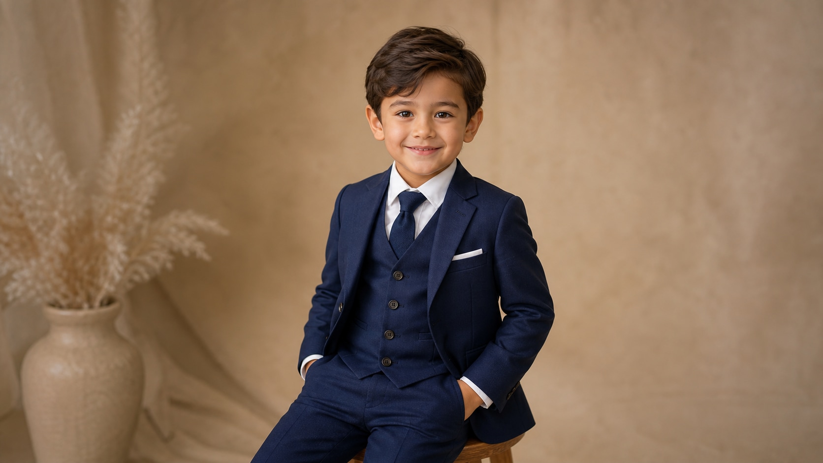 Gemini AI children suit prompt feature with age-appropriate formal portrait