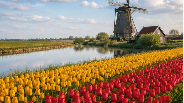 Filmora AI image generator creating Gemini AI windmill photo prompt visuals