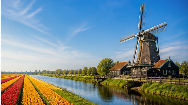 Gemini AI windmill photo prompt still image converted into video in Filmora