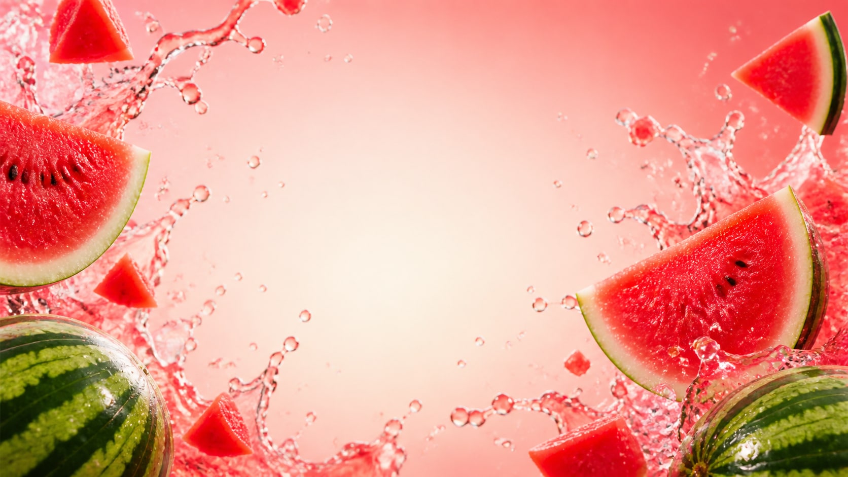 AI watermelon image prompt still image converted into video in Filmora