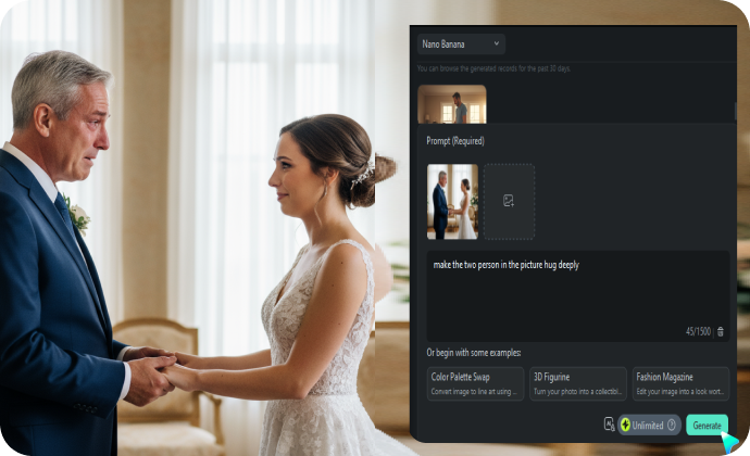 transform existing father and daughter photos