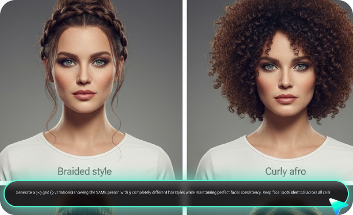 gemini hairstyle prompts for women