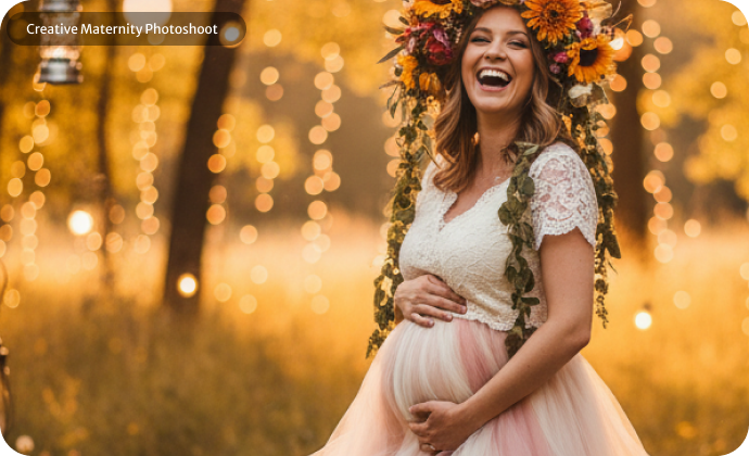 creative pregnant photos