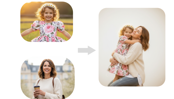 ai mother hug her youself