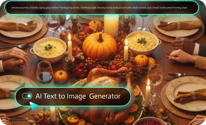 veo 3 prompts for thanksgiving dinner video