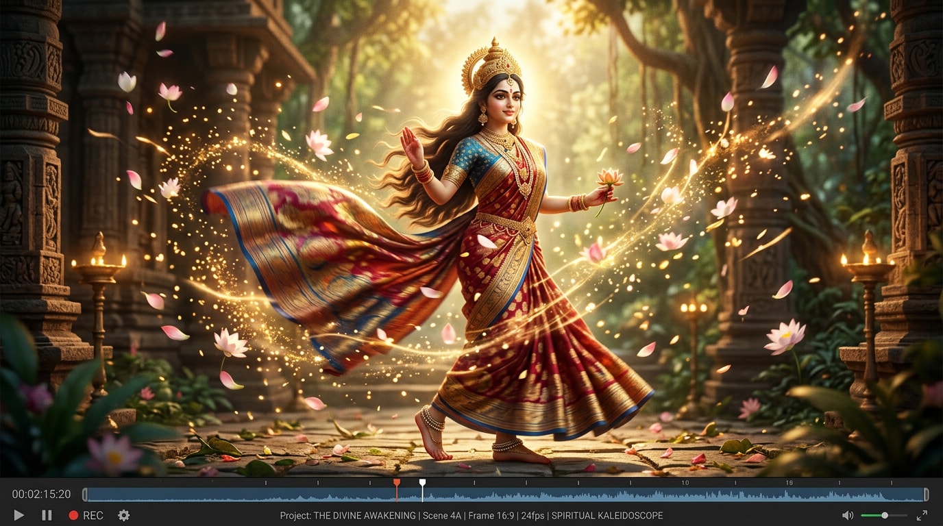 Sita Navami AI photo turned into a devotional video reel