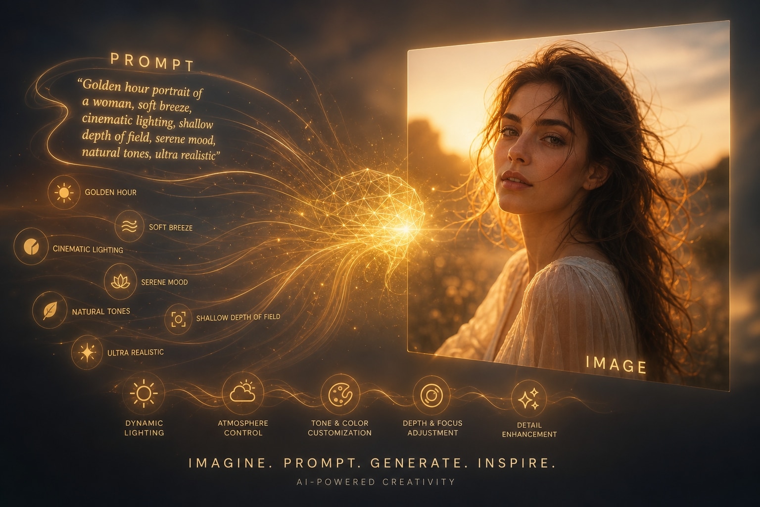 Master chatgpt and gemini with golden hour ai prompt generator