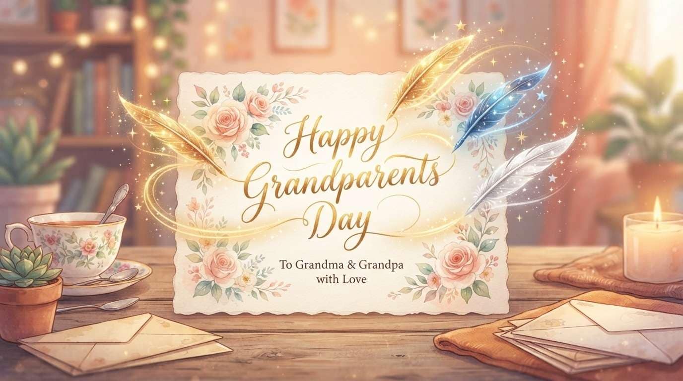 Write touching messages for grandparent greeting cards