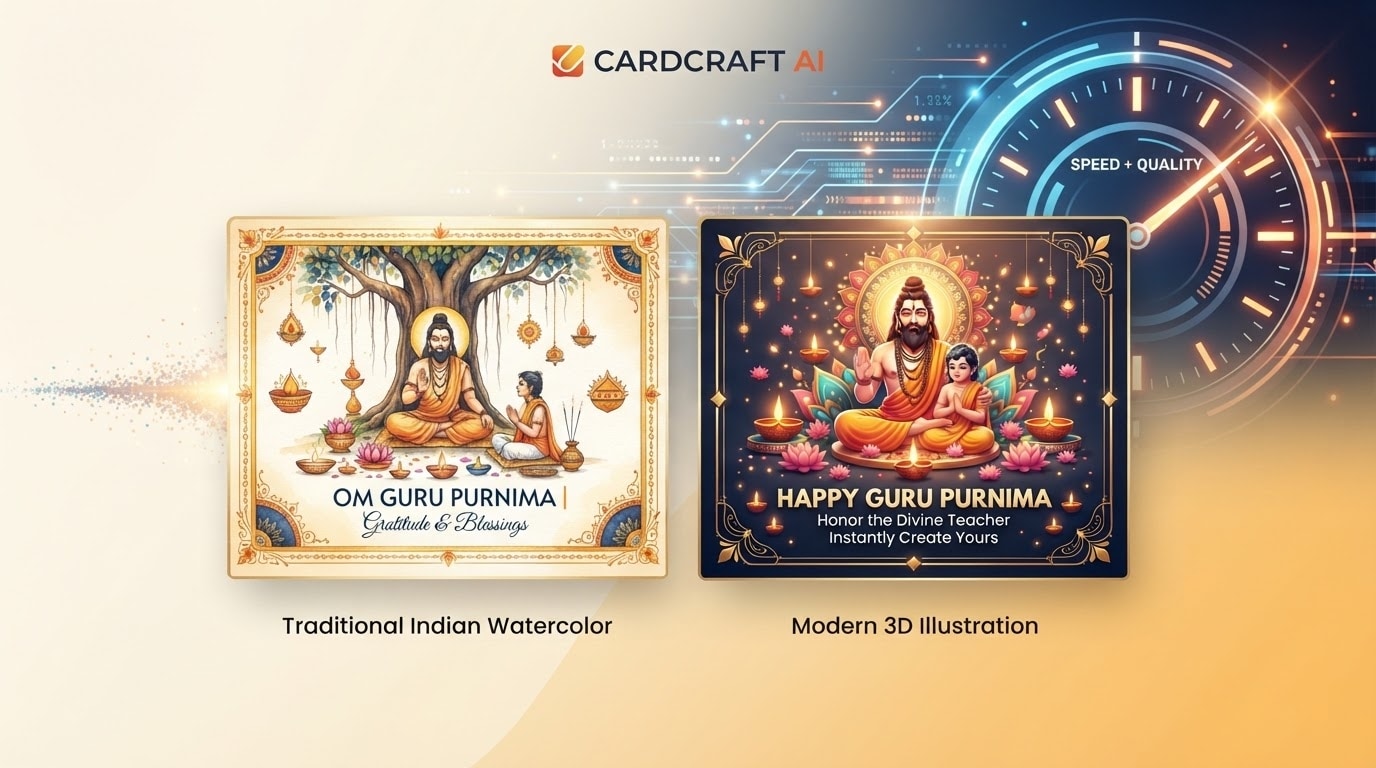 High quality guru purnima card creation